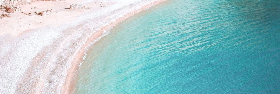 Porto Katsiki coastline and Ionian Sea views on Lefkada west coast