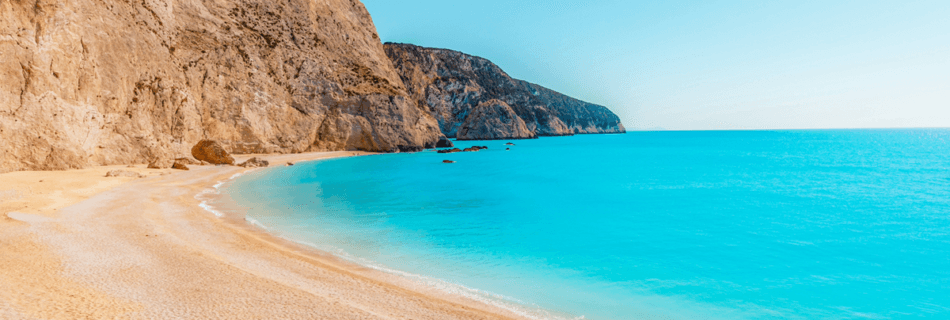 Evening light over Porto Katsiki Beach and the Ionian Sea